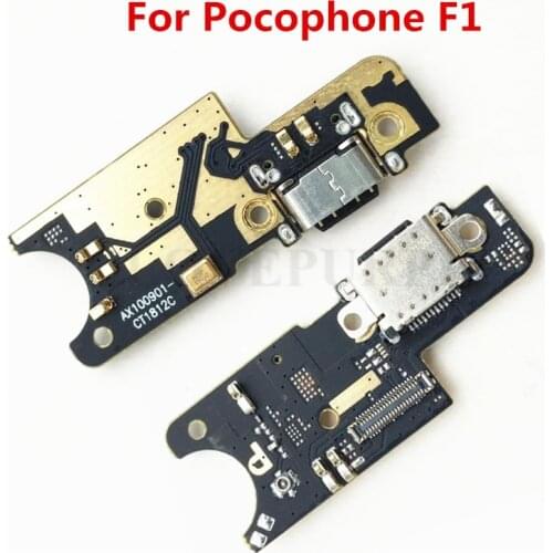 10pcs For Xiaomi Pocophone F1 USB Charging Port Dock Plug Socket Jack Connector Charge Board Flex Cable For mi F1
