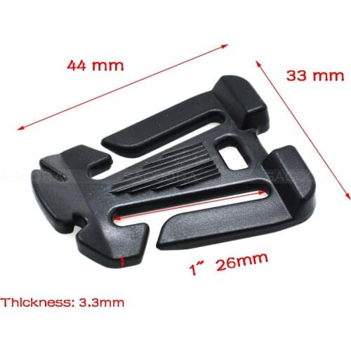 1000pcs 1"(25mm) Web Dominator Sternum Buckle No Elastic Rope Outdoor Accessories For Paracord/Backpack Black Free Shipping