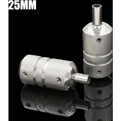 25MM Tattoo Stainless Steel Grip With Back Stem Tattoo Grips Supply Free Shipping TG-131B