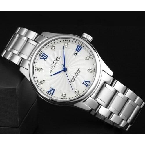 40mm Sangdo Luxury watches Automatic Self-Wind movement Sapphire Crystal High quality 2018 new fashion Mens watch 34S