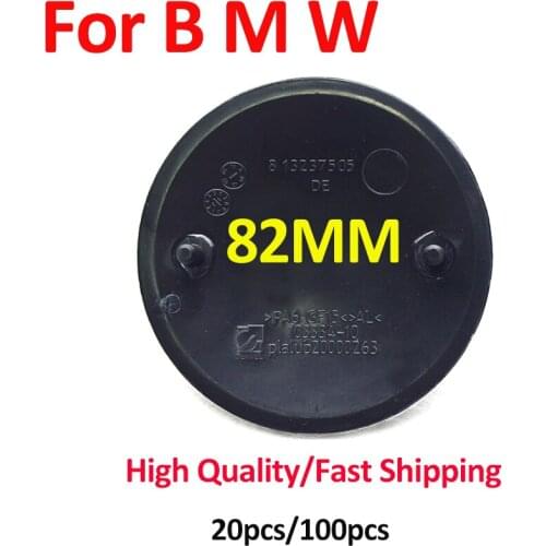 Car 82MM ABS 8.2cm for E60 E90 F10 F30 F15 E91 E92 E93 F02 Auto Car Front Hood Head Emblem Caps Accesory Car Rear Trunk Base