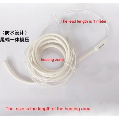 Cold storage drain defrosting heating element Refrigerator defrost Heating coil Antifreeze waterproof Silicone wire heater