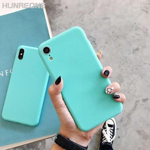 Hunreone Lowest Price Colorful TPU Mobile Phone Case Cover For iPhone X XS XR XS Max 7 8 7P 8P 6 6S 6P 6SP