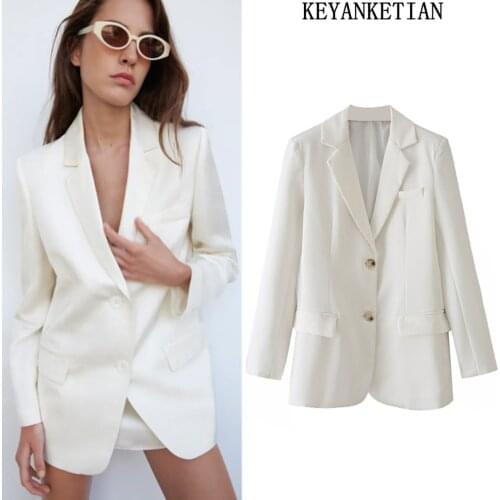 Женские прямые пиджаки KEYANKETIAN China At AliExpress