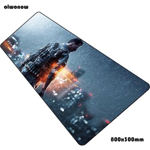 Battlefield pad mouse HD print computer gamer mouse pad 800x300x2mm padmouse Fashion mousepad ergonomic gadget office desk mats