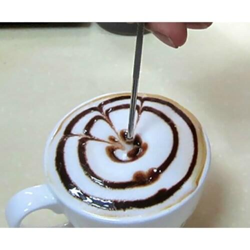 Metal Barista Coffee Latte Cappuccino Espresso Decorating Art Pen Cafe Kitchen DIY Decor Tool - 5.3inch Long
