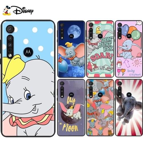 Cute Animation Dumbo For Motorola Edge G Stylus ONE Fusion Marco Hyper G9 G8 E7 E6 Plus PLAY Power Lite Phone Case