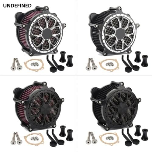 Motorcycle Venturi Contrast Cut Air Filter Intake Air Cleaner System Kit For Harley Dyna/FXR 93-17 Touring Road King Softail