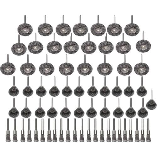 Hot Wire Brush Set Wire Wheel Pen Shape Bowl Shape T-Shaped Brush Set Accessories Rotating Tool Wire Polishing Wheel