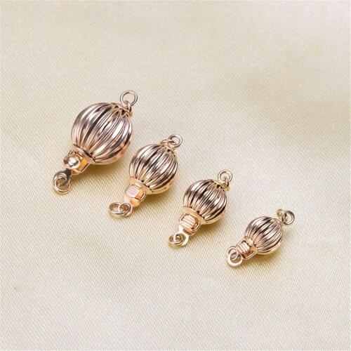 Solid 9K Yellow Gold Clasps & Hooks DIY Accessories Necklace bracelet beads Connectors Materials Handmade
