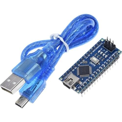 MINI USB NANO V3.0 CH340 CH340G 5V 16M Atmega328 ATmega328P Micro Controller Board Module for Arduino Nano 3.0 with wire