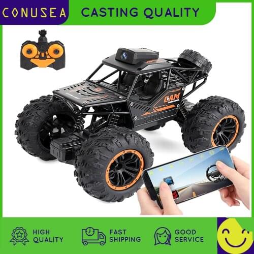 1:18 4WD Rc Car Remote Control Car With HD Camera 2.4G Remote Control Rc Rock Crawler Monster Truck off road Toys for boys Kids