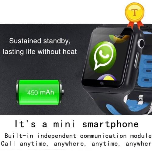 2018 good quality Waterproof 4g ROM 512ram 3G kids Smart watch phone watch GPS positioning Student gps watch with big battery