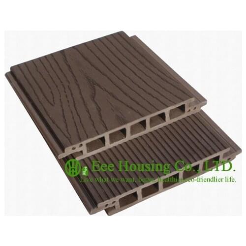100% Recycled Outdoor WPC decking With Wood Color, Easy Installation and Environmental Friendly