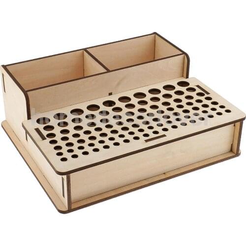 Wooden Leathercraft Tools Rack Stand Leather Craft Stamping Punching Tools Holder Organizer