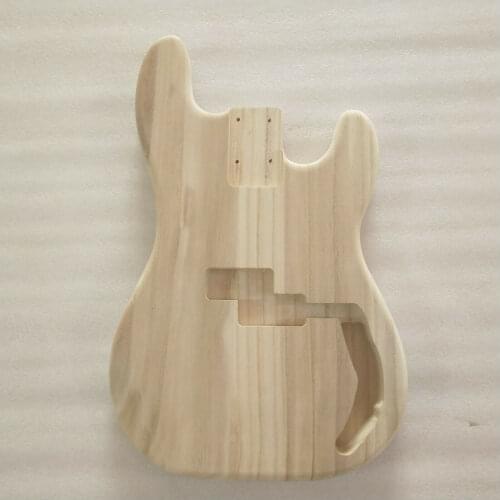 DIY Unfinished Electric Guitar bass Body Replacement Paulownia wood Pstyle