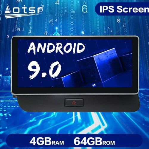 For Audi Q5 2009-2015 Car GPS Navigation Multimedia PlayerAndroid 9.0 4GB+64G IPS 2.5D Car Stereo Auto Radio Head Unit Recorder
