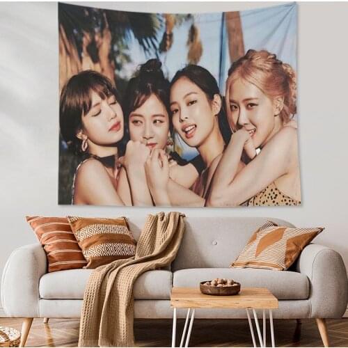 Korean Idol Tapestry Ins Style Poster Hanging Cloth Washable Living Room Wall Cloth Tapestry Bedroom Dormitory Home Decor