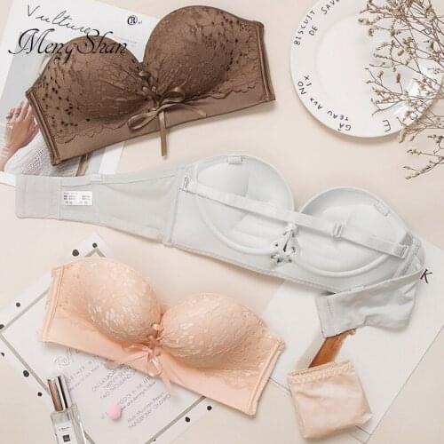 CCD no trace atria New pattern Pull rope Gather together undergarment covering the chest and abdomen Underwear Strapless Ma'am