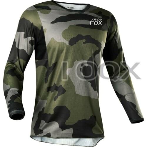 NEW 180 Ranger Dri-Release Long Sleeve Jersey Green Camouflage MX ATV Motocross Riding Offroad