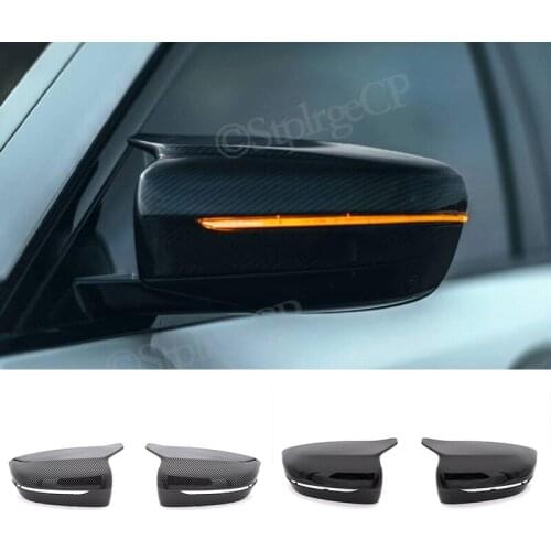 New Carbon Fiber Rearview Mirrors Cover For BMW 5 6 7 Series G30 G31 G38 G11 G12 2017 2018 2019 2020 Black rearview mirror cover