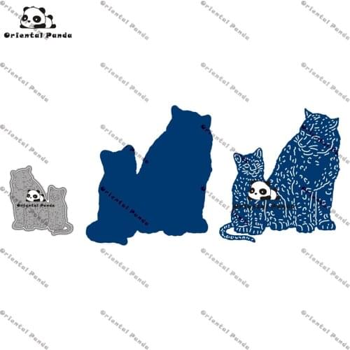 New Dies 2021 Camper Van Metal Snow Leopards Dies diy Dies photo album cutting die Scrapbooking Stecil cutting new 2021 Animal
