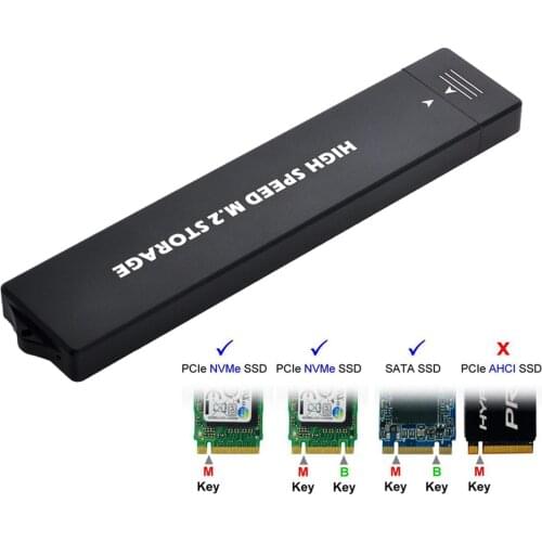 NVME M-key M.2 NGFF SATA to USB 3.0 SSD External PCBA Case Conveter Adapter RTL9210B Chipset