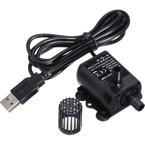 1pc DC/USB Water Pump Submersible Ultra-quiet Mini Brushless 5V 2.4W 250L/H Lift 200cm Fountain Aquarium Circulating Micro Pump