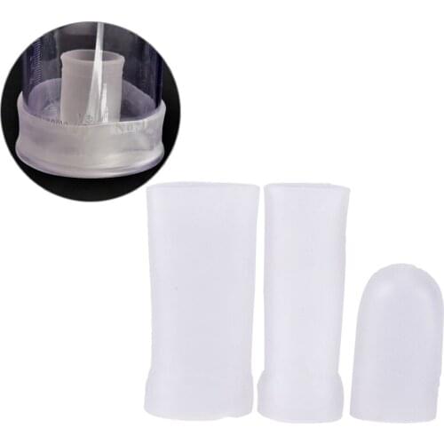3 Styles translucent Silicone Sleeve Replacement Cover For Pro Penis Extender Stretcher Enhancer Enlarger Size Master Pro