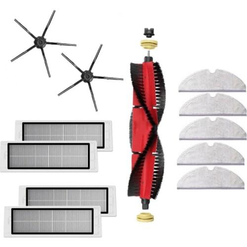 SANQ 12 Pack Vacuum Cleaner Replacement Parts HEPA Filters Main Brush Accessories for Xiaomi Roborock S4 S5 MAX Robot Parts