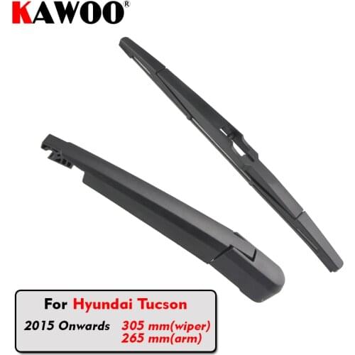 KAWOO Car Rear Wiper Blade Blades Back Window Wipers Arm For Hyundai Tucson Hatchback (2015 Onwards) 305mm Auto Windscreen Blade