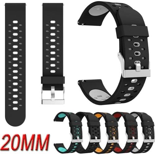 Silicone Sport Watch Band Strap For Garmin Forerunner 645 /Vivomove HR / Vivoactive 3 Replacement Band Rubber Bracelet watchband