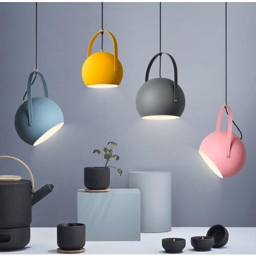 Modern hotel corridor aisle single head pendant lamp dining room bedroom living room LED lighting apartment decorative light