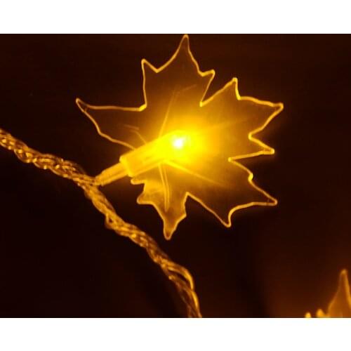 Toprex Maple leaves string light 10m garden decoration light chain wedding decoration led string xmas tree light