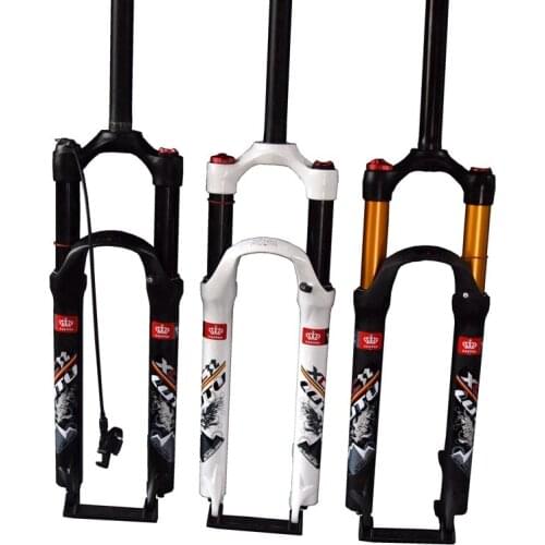 26 27.5 29 Inch Mountain Rod Bicycle Fork MTB Air Suspension Fork Bike Plug Stroke 100-120MM 32MM Performance DIY Parts