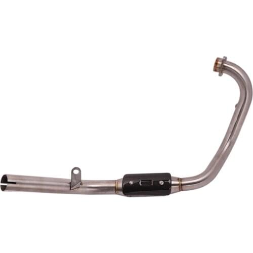 Slip On Motorcycle Exhaust Front Link Pipe Stainless Steel Exhaust System For Benelli Leoncino 250 TRK251 All Years