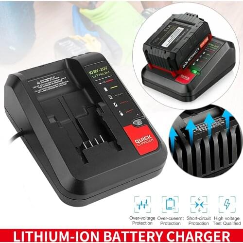 For Black Decker Porter Cable Stanley Battery Charger 10.8V 14.4V 18V 20V 2A Lithium-ION Battery Charger Tool Parts Dropshipping