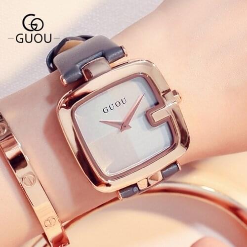 Womens Watch New Unisex Square Watch Trend Ladies Watch Leather Quartz Watch