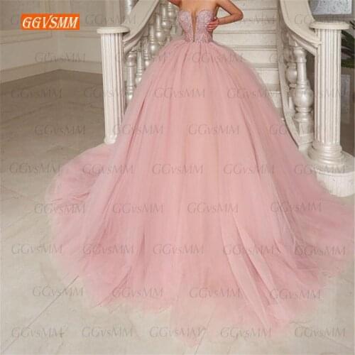 Elegant Peach Wedding Dress 2021 Sweetheart Lace Up Sleeveless Romantic Pleats Ruching Layered Tulle custom made suknie slubne
