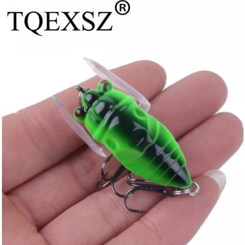 1pcs Bionic Cicada Hard Bait Fishing Lure 4cm/6.4g Simulation Minnow Fishing Wobblers Crankbait Pesca Insect Fishing Tackle