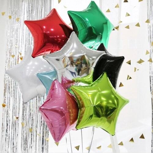 18inch star balloons aluminum foil balloons birthday Valentines day wedding party star Birthday Party christmas Decoration