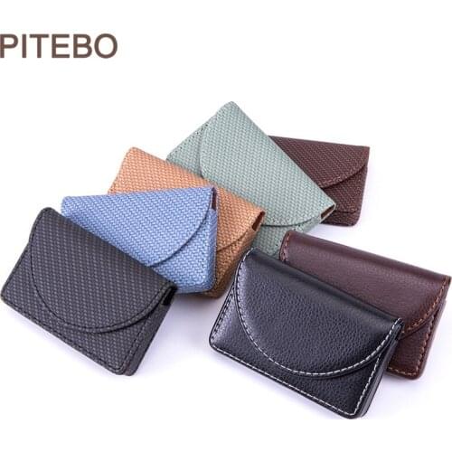 PITEBO 2020portable holder pack male and Female Business Card Pack Card case ID card credit card pack fashion business card box