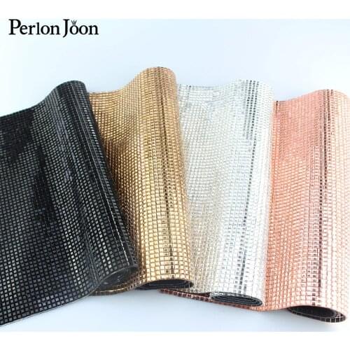 24*40cm Square Glass Rhinestone Mesh Trim Hotfix crystal Fabric Sheets Strass DIY cut Applique For Dress Crafts TR071