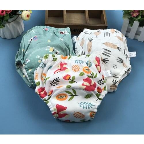 5pcs Baby Diapers Reusable Washable Baby Training Pants Pocket Cloth Panty Lining Breathable Cloth Diapers for Girls and Boys