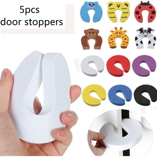 5Pcs Baby Safety Durable Foam EVA Door Stopper Finger Protect Pinch Holder Door Hardware Sofa Home Accessories