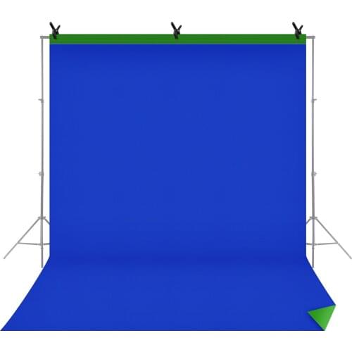 Andoer 6.6 * 9.8ft Photography Backdrop Background Screen Washable Polyester-Cotton with 3pcs Backdrop Clamps for Photo Studio