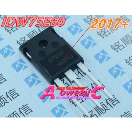 Aoweziic 2017+ 100% new imported original D75E60 IDW75E60 TO-247 Fast recovery diode 75A600V