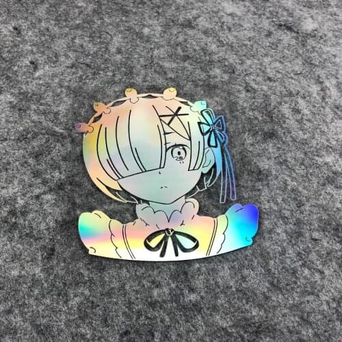 Car Stickers Auto Bicycle Motorcycle Fender Decorate Sticker Decals for Anime Girl Engraved Version of The Different World