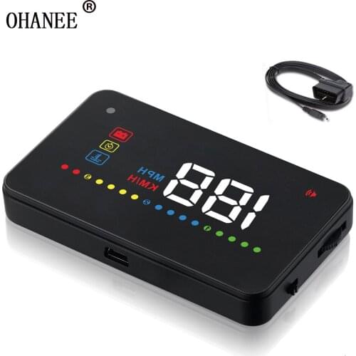 OHANEE Car projector Speedometer OBD2/OBDII 3.5 inch Car HUD A200 Car Head Up Display HUD Newest Best Sell