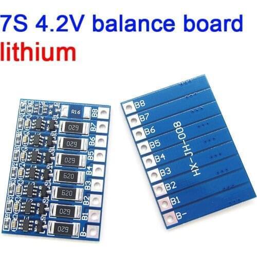 7S 4.2v li-ion batteries balancer board lithium balncing full charge battery balance board 7*3.7V cells